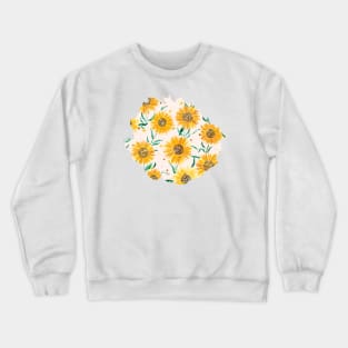 Summer Sunflowers Soft pink Crewneck Sweatshirt